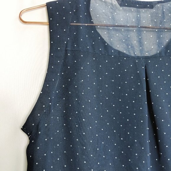 Zara • Trafaluc Polka Dot Pleated Blouse - Picture 7 of 8